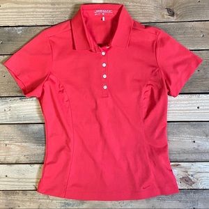 Nike Golf Dri-Fit Quarter Button-Up Polo size M